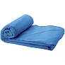 Huggy fleece plaid blanket with carry pouch