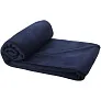 Huggy fleece plaid blanket with carry pouch