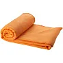 Huggy fleece plaid blanket with carry pouch