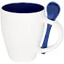 Nadu 250 ml ceramic mug with spoon - Bullet