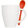 Nadu 250 ml ceramic mug with spoon - Bullet