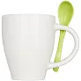 Nadu 250 ml ceramic mug with spoon - Bullet