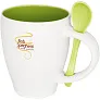 Nadu 250 ml ceramic mug with spoon - Bullet