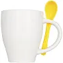 Nadu 250 ml ceramic mug with spoon - Bullet