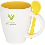 Nadu 250 ml ceramic mug with spoon - Bullet