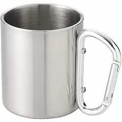 metalna šalica s karabinerom 200 ml - Bullet