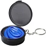 Rhine reusable silicone straw keychain - Bullet