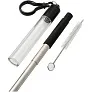 Zeya reusable stainless steel straw keychain - Bullet