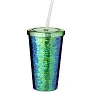 Festus 470 ml sequin acrylic tumbler - Bullet