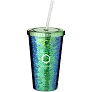 Festus 470 ml sequin acrylic tumbler - Bullet