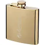 Elixer 175 ml gold hip flask - Bullet