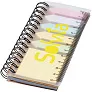 Spinner spiralni notes sa samoljepljivim blokićima u boji
