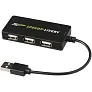 Brick 4-port USB hub - Bullet