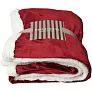 Lauren sherpa fleece plaid blanket
