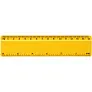 Renzo 15 cm plastic ruler