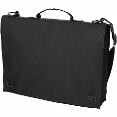 2-buckle closure conference bag