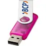 Rotate-translucent 4GB USB flash drive