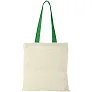 Nevada 100 g/m² cotton tote bag coloured handles - Bullet