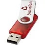 Rotate-translucent 4GB USB flash drive