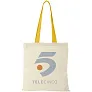 Nevada 100 g/m² cotton tote bag coloured handles - Bullet