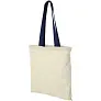 Nevada 100 g/m² cotton tote bag coloured handles - Bullet