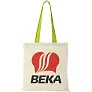 Nevada 100 g/m² cotton tote bag coloured handles - Bullet