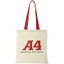 Nevada 100 g/m² cotton tote bag coloured handles - Bullet