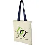 Nevada 100 g/m² cotton tote bag coloured handles - Bullet