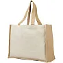 Varai 320 g/m² canvas and jute shopping tote bag