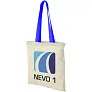 Nevada 100 g/m² cotton tote bag coloured handles - Bullet