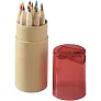 Hef 12-piece coloured pencil set with sharpener