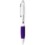 Nash ballpoint pen white barrel and coloured grip