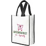 Contrast small non-woven shopping tote bag - Bullet