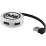 Round 4-port USB hub - Bullet
