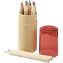 Hef 12-piece coloured pencil set with sharpener