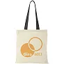 Nevada 100 g/m² cotton tote bag coloured handles - Bullet