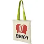 Nevada 100 g/m² cotton tote bag coloured handles - Bullet