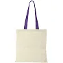 Nevada 100 g/m² cotton tote bag coloured handles - Bullet