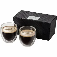 2-piece glass espresso cup set - Seasons