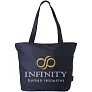 Panama zippered tote bag