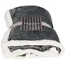 Lauren sherpa fleece plaid blanket