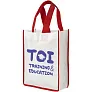 Contrast small non-woven shopping tote bag - Bullet
