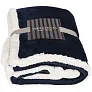 Lauren sherpa fleece plaid blanket