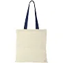 Nevada 100 g/m² cotton tote bag coloured handles - Bullet