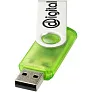 Rotate-translucent 4GB USB flash drive