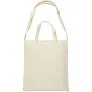 Verona 100 g/m² dual carry cotton tote bag - Bullet
