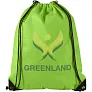 Evergreen non-woven drawstring backpack