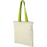 Nevada 100 g/m² cotton tote bag coloured handles - Bullet