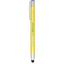 Moneta anodized aluminium click stylus ballpoint pen