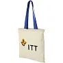 Nevada 100 g/m² cotton tote bag coloured handles - Bullet